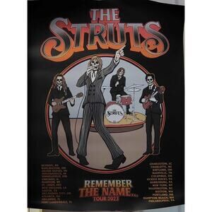 THE STRUTS - MERCH TOUR POSTER - SKELETON BAND